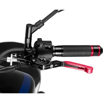 Páčka spojky bez adaptéru PUIG 3.0 24RNN rozšiřitelná skládací červeno/černá