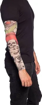 Karnevalový doplněk Folat Rukáv s tetováním skeleton 2 ks