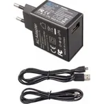 Nabíječka univerzální 5.35V 2A micro usb a 2.5x0.7mm kabel
