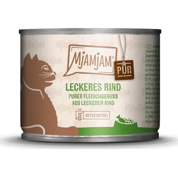Krmivo pro kočku MjAMjAM – čistý požitek z masa – čisté hovězí maso 6× 200 g
