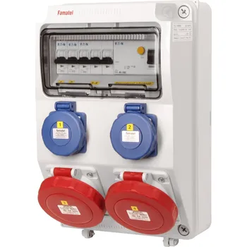 modulární přístroj a rozvaděč v4256-6kA - ZSF20002000.1 /3958 Zásuvková skříň IP65 jištěná s chráničem 40/4/003