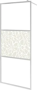 Zástěna do průchozí sprchy ESG 146652 100 x 195 cm sklo design s kameny