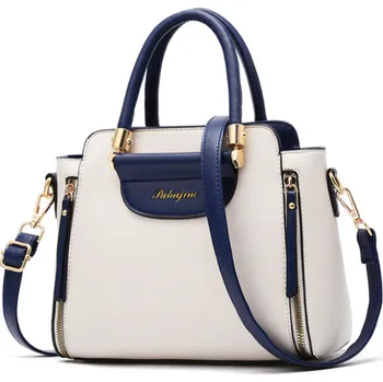 Kabelka Luxusní dámská designová kabelka se zipy Barva: Bílá