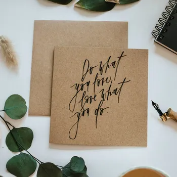 Be Nice Přání Písmo hnědé - Do what you love