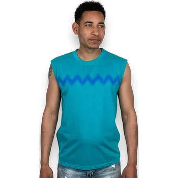 Pánské tílko HLF Pánské tyrkysové tílko Barva: Tyrkysová, Velikost: M