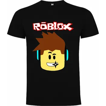 Chlapecké tričko Tričko Roblox hlava Barva: černá, Velikost: L, Pohlaví: Panské