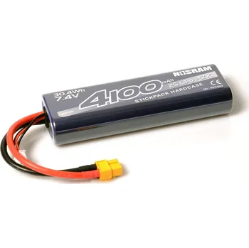 RC náhradní díl NOSRAM 4100mAh - 7.4V - 50C LiPo Car Stickpack Hardcase - XT60 konektor