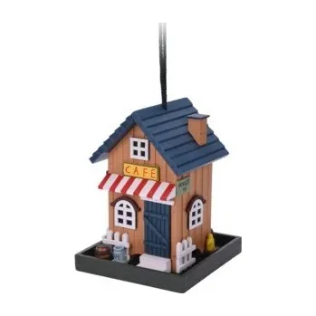 Zahradní dekorace Dřevěné krmítko pro ptáky Cafe 23,5x18x18 cm (135342 041 VH1000110 krmítko Cafe)