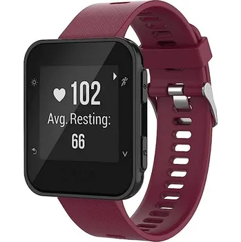 eses Silikonový řemínek pro Garmin Forerunner 30 a 35 - Vínový