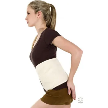 Bederní pás z ovčí vlny jednostranný, Barevné varianty Bílá, Velikosti 74x25 cm 200-100-00279