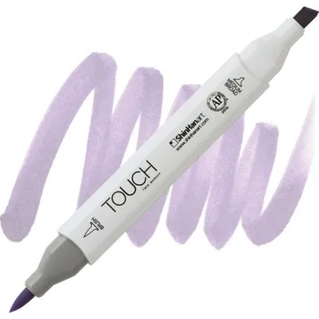 Lihová fixa TOUCH oboustranná Brush & Chisel, P145 Pale lavender