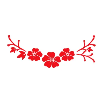 Samolepící dekorace SAMOLEPKA Květina dekor 044 pravá (10 - červená) NA AUTO, NÁLEPKA, FÓLIE, POLEP, TUNING, VLASTNÍ TEXT, TISK, AUTOSAMOLEPKY.cz, POLEPY, OBRÁZEK, LOGO, SAMOLEPKY