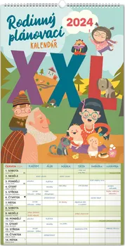 Kalendář Presco Group Nástěnný kalendář Rodinný plánovací XXL 2024