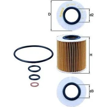 Olejový filtr Olejový filtr MAHLE OX 166/1D