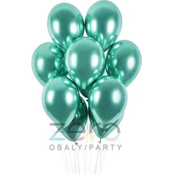 Balónek Balónky nafukovací pr. 33 cm, 5 ks (lesk) - zelená