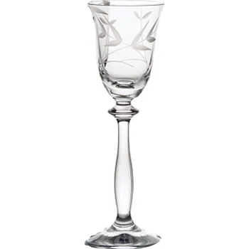 Sklenice Bohemia Crystal Sklenice na likér 60 ml dekor ELEGANCE, 6 ks (Ručně broušené skleničky)