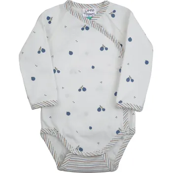 Kojenecký body smetanové zavinovací bodýčko se švestičkami