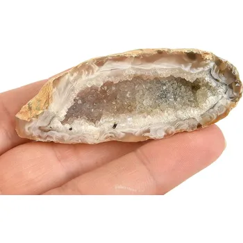 Přírodní kámen Peříčkový achát geoda Brazílie 49g