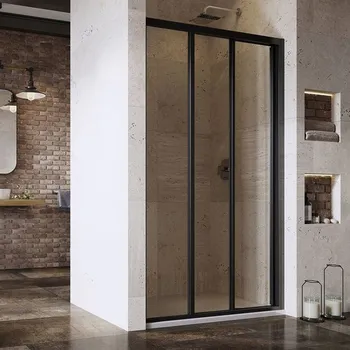 Sprchové dveře RAVAK Ravak: Sprchové dveře Supernova ASDP3, 00V401R211 Černý TRANSPARENT-sklo 1100