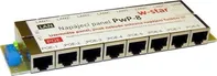 PoE injektor W-star 8 port napájecí panel, ochrana proti přepětí 30V, bez midspan, PwP-8-30