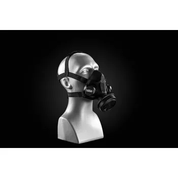 Plynová maska Ochranná polomaska Avec S-97 M s náhlavním upínacím systémem - černá