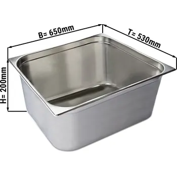 Dóza na potraviny G.Gastro GN nádoba 2/1 - hloubka 200 mm