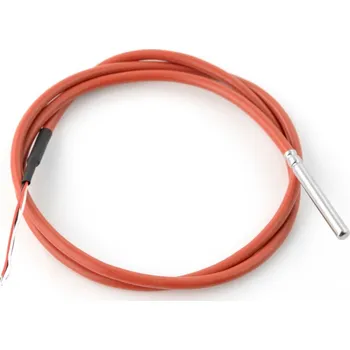Vodotěsná sonda se snímačem teploty DS18B20 - 1m - hnědá - silikon