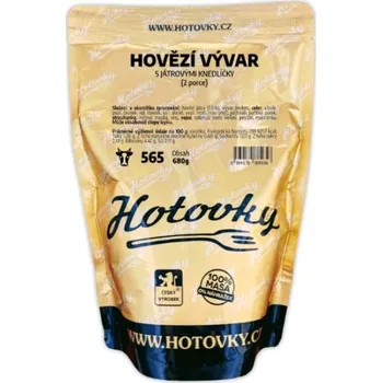 Hotové jídlo Hovězí vývar s játr. knedlíčky (2 porce)