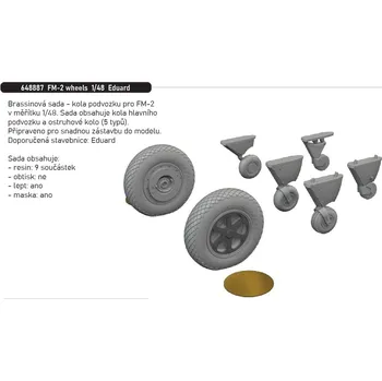 Plastikový model Eduard 1/48 FM-2 wheels (EDUARD)