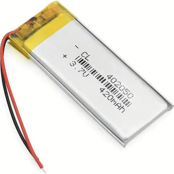 Li-Pol baterie 420mAh, 3.7V, 402050