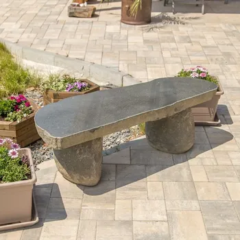 Zahradní lavice Kameny.cz Čedičová lavička I z přírodního kamene