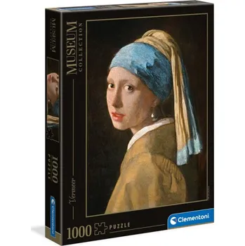 Puzzle Clementoni Puzzle kolekce Muzeum  Dívka s perlou 1000 dílků