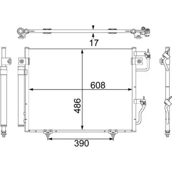Výparník klimatizace Kondenzátor, klimatizace MAHLE AC 475 001S
