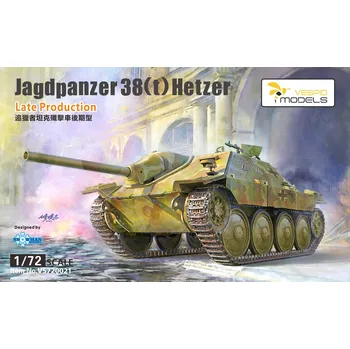 Plastikový model Vespid models 1/72 Jagdpanzer 38(t) Hetzer Late Production