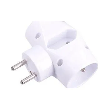 Elektrická zásuvka Elektrická Zásuvka rozbočka Timex-Elektro bílá