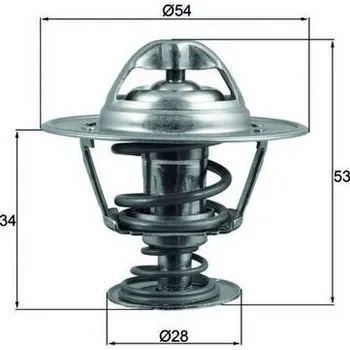 Těsnění motoru Termostat, chladivo MAHLE TX 203 88D