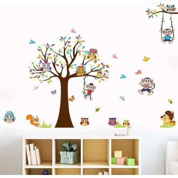 Samolepící dekorace Samolepky na zeď, Veselá opice, 133x180, 1bal