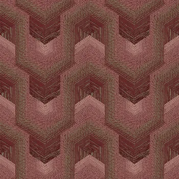 Tapeta Vínová geometrická vliesová tapeta na zeď, TP422915, Exclusive Threads, Design ID