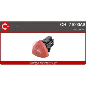 Vypínač výstražných blikačů CASCO CHL71000AS