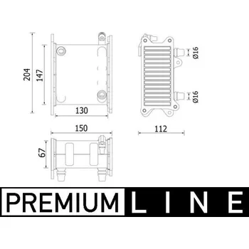 Motor automobilu Chladič turba MAHLE CI 224 000P