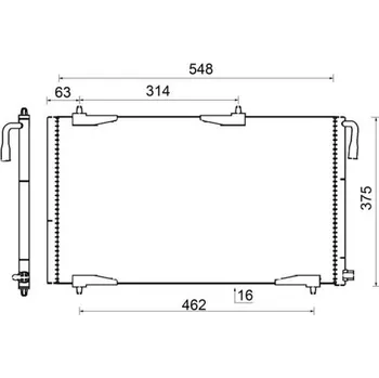 Výparník klimatizace Kondenzátor, klimatizace MAHLE AC 501 000S