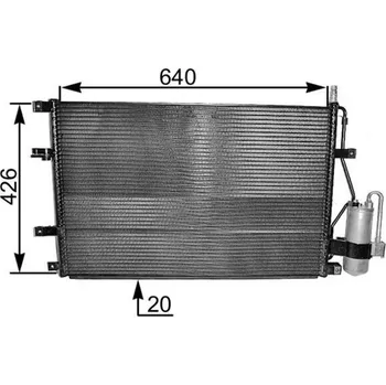Výparník klimatizace Kondenzátor, klimatizace MAHLE AC 227 000S
