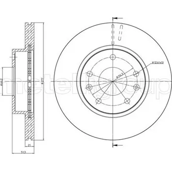 Brzdový kotouč Brzdový kotouč METELLI 23-0574C