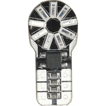 Autožárovka LED 18x 3014 SMD patice T10, W5W - Červená