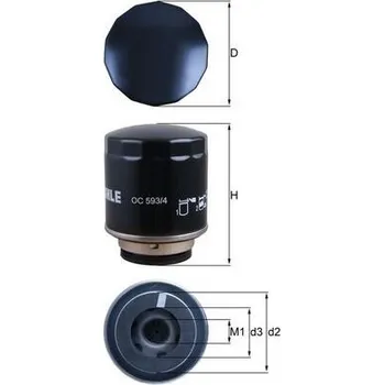 Olejový filtr Olejový filtr MAHLE OC 593/4
