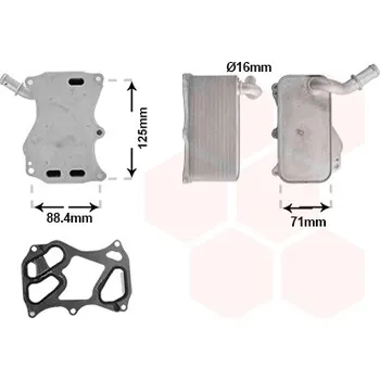 Chladič motoru Olejový chladič, motorový olej VAN WEZEL 30013727