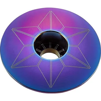 Komponent pro jízdní kolo zátka hlavového složení SUPACAZ Star Capz - Anodized - Oil Slick (anodized)