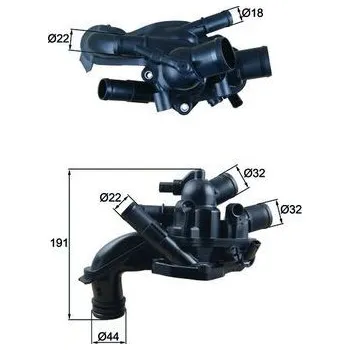 Automobilové těsnění Termostat, chladivo MAHLE TM 46 105