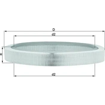 Vzduchový filtr Vzduchový filtr MAHLE LX 61