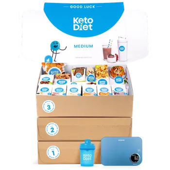Keto dieta KetoDiet Kompletní keto dieta Medium 1. + 2. + 3. krok na 9 týdnů 231 porcí